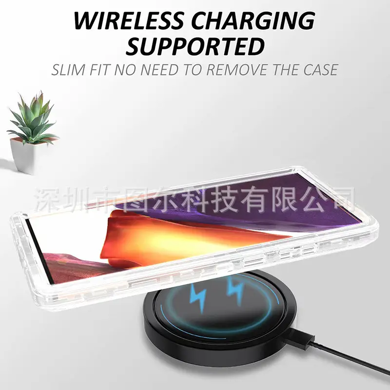Transparent 3-In-1 Mobile Phone Case with Shock Absorption Design — feature 12