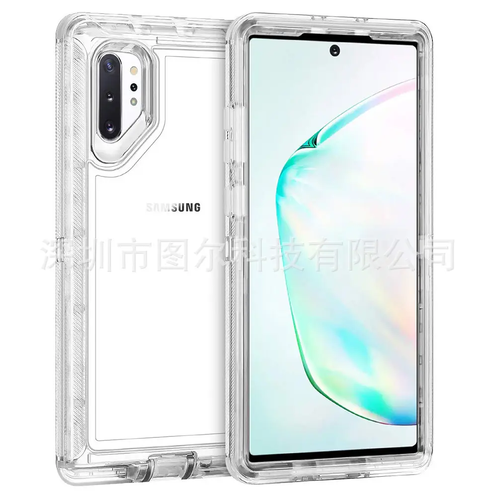 Transparent 3-In-1 Mobile Phone Case with Shock Absorption Design — feature 7
