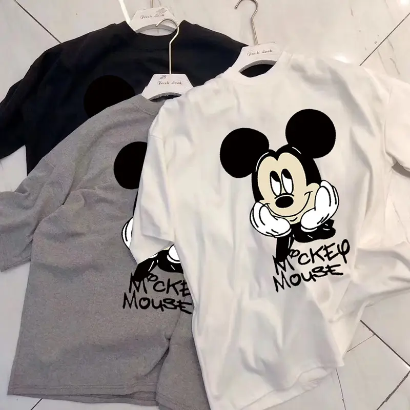Women Mickey Mouse T-Shirt Summer 2025 Korean Style - Image 4