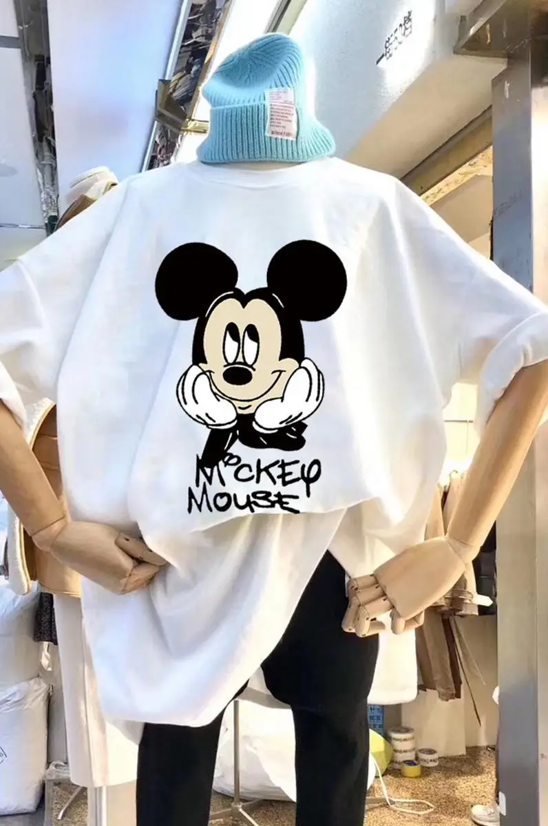 Women Mickey Mouse T-Shirt Summer 2025 Korean Style - Image 5