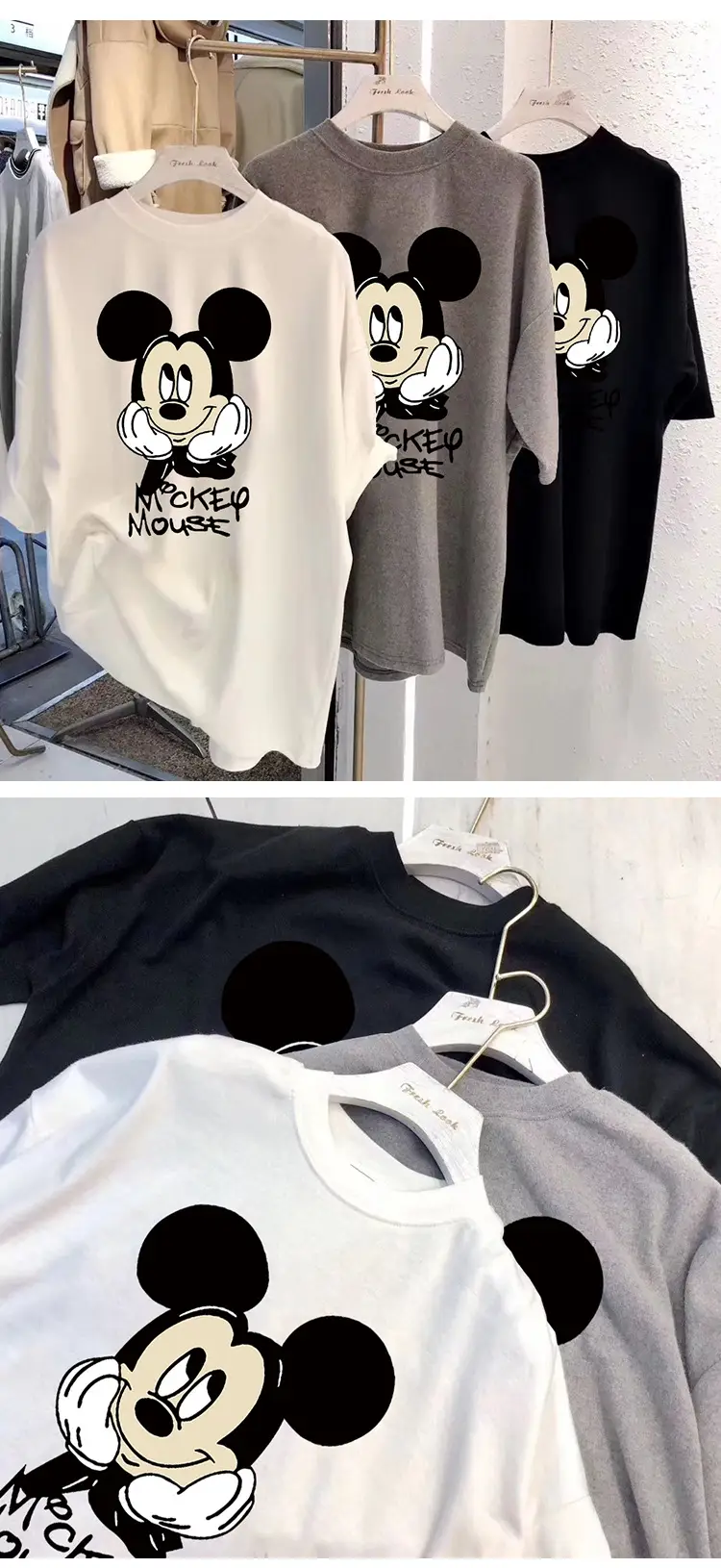 Women Mickey Mouse T-Shirt Summer 2025 Korean Style — feature 3