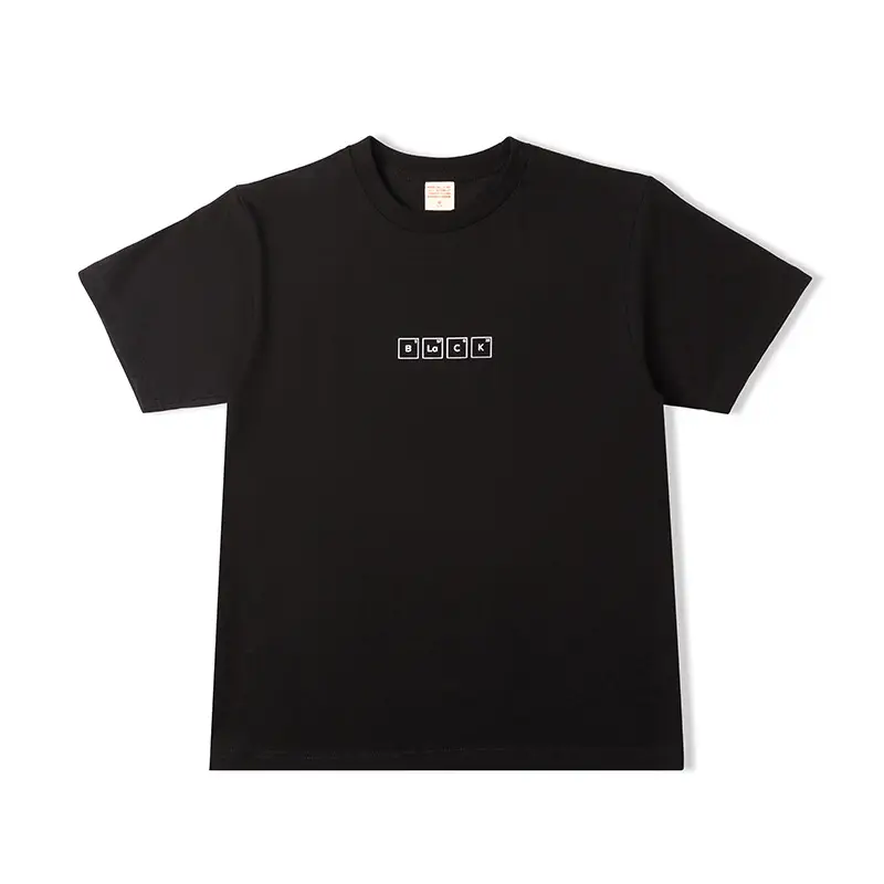 Men White Cotton Letter T-Shirt Youth Summer
