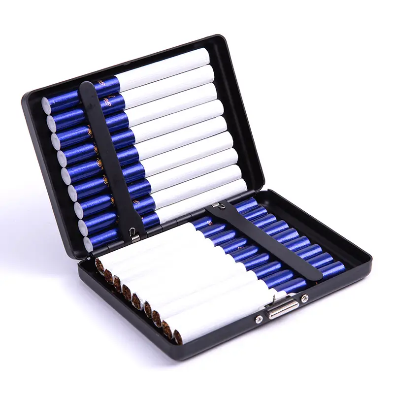 Men PU Leather Pressure-Cold Cigarette Bag Tan — feature 17