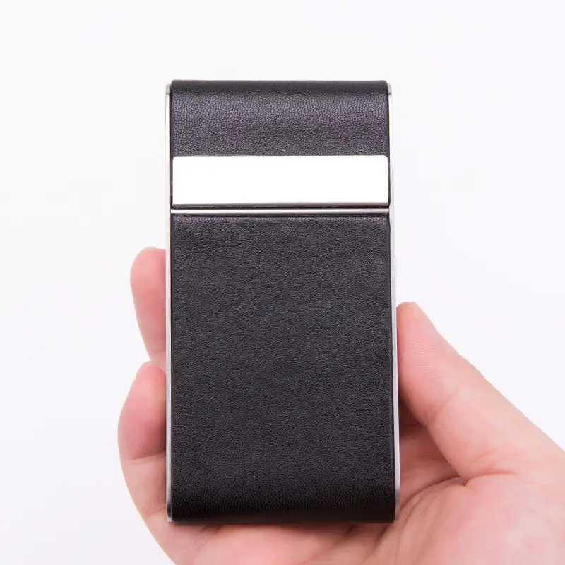 Men PU Leather Pressure-Cold Cigarette Bag Tan — feature 7