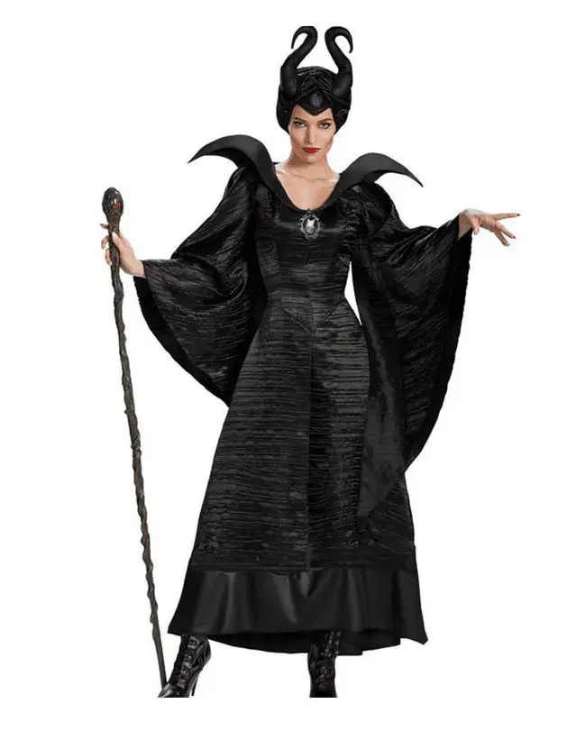 Halloween Witch Costume Black Demon Dress