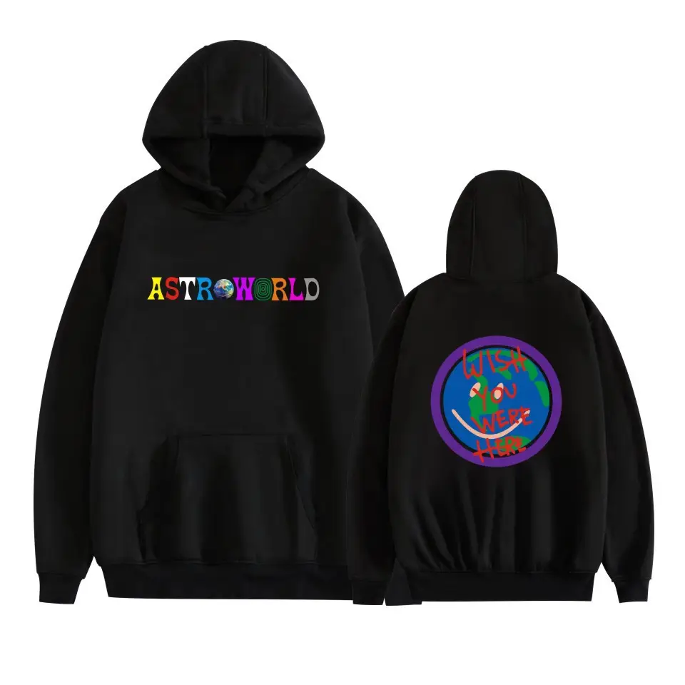 Red Hooded Sweatshirt with Graphic Print for Men Women - Image 30
