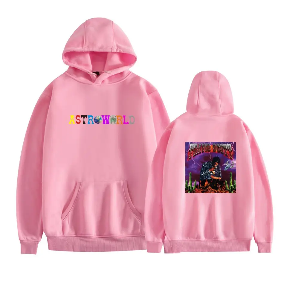 Red Hooded Sweatshirt with Graphic Print for Men Women - Image 22