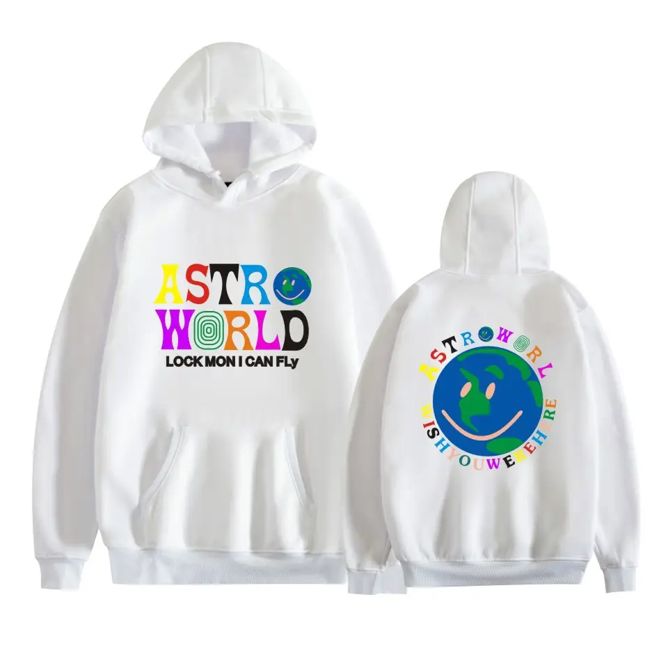 Red Hooded Sweatshirt with Graphic Print for Men Women - Image 13