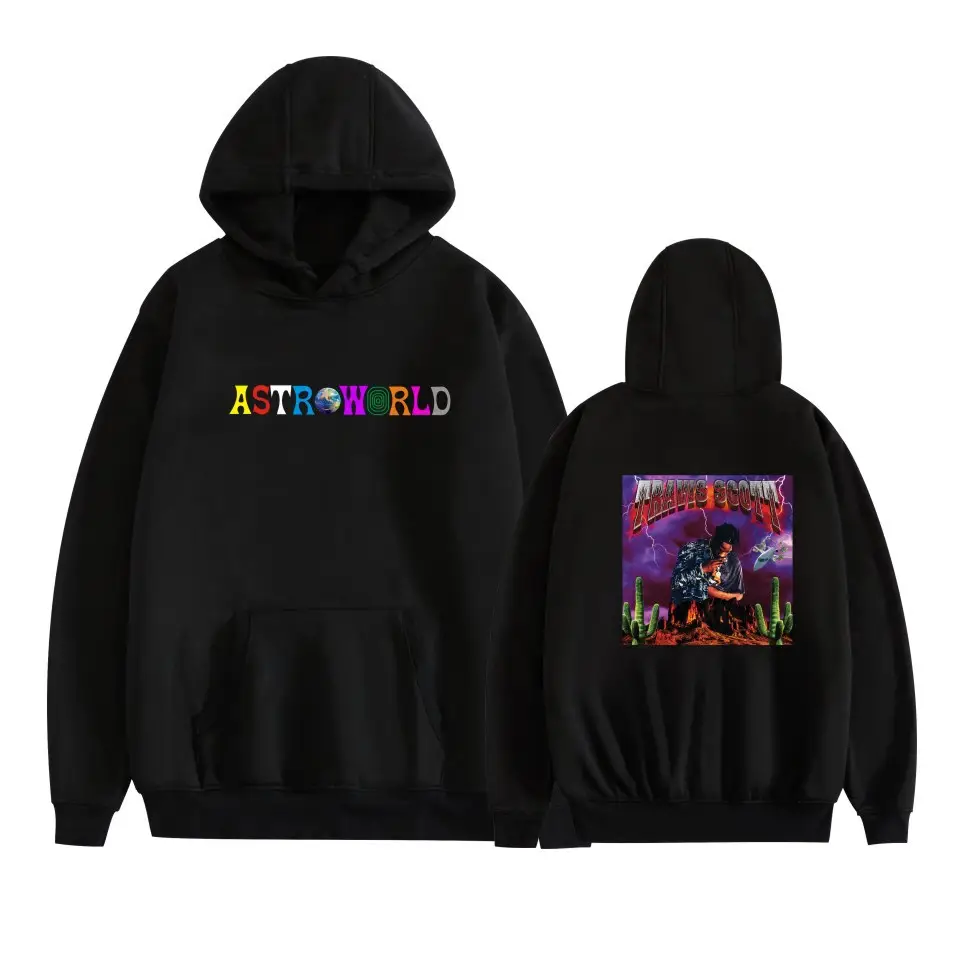 Red Hooded Sweatshirt with Graphic Print for Men Women - Image 18