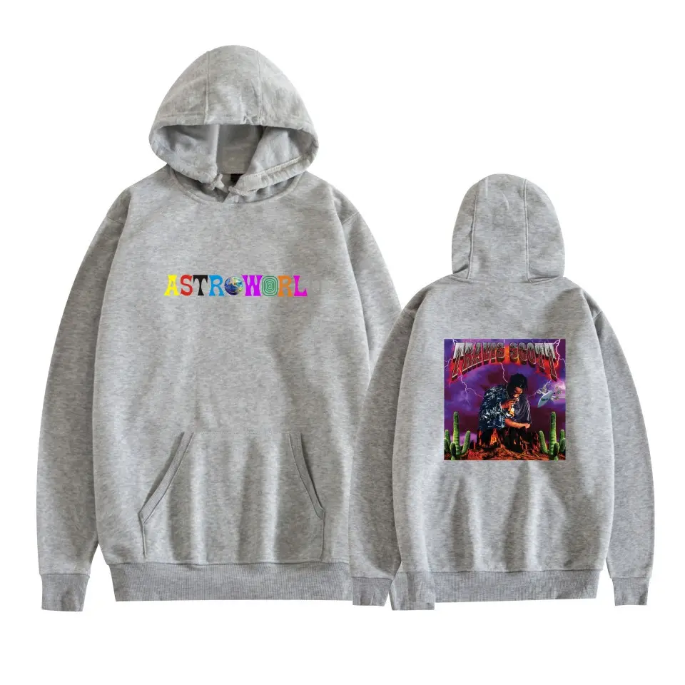 Red Hooded Sweatshirt with Graphic Print for Men Women - Image 20