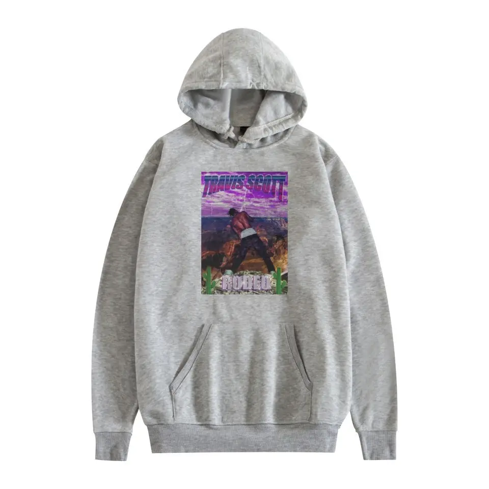 Red Hooded Sweatshirt with Graphic Print for Men Women - Image 3