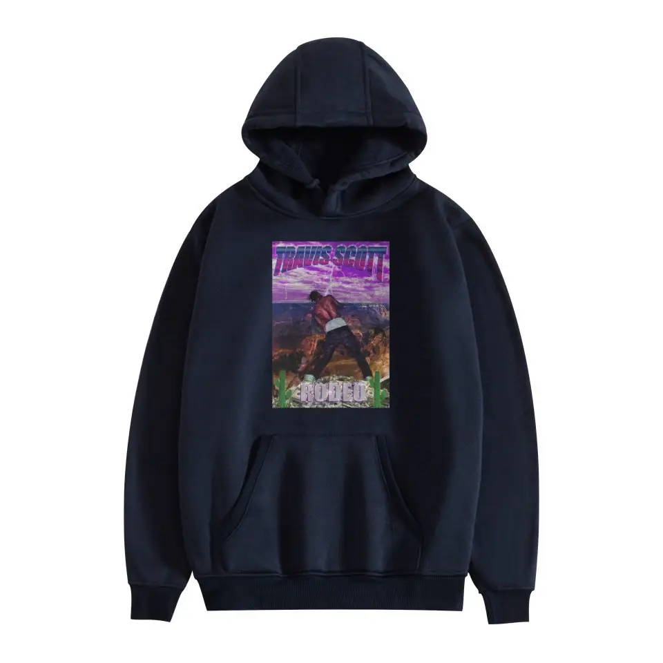 Red Hooded Sweatshirt with Graphic Print for Men Women - Image 4