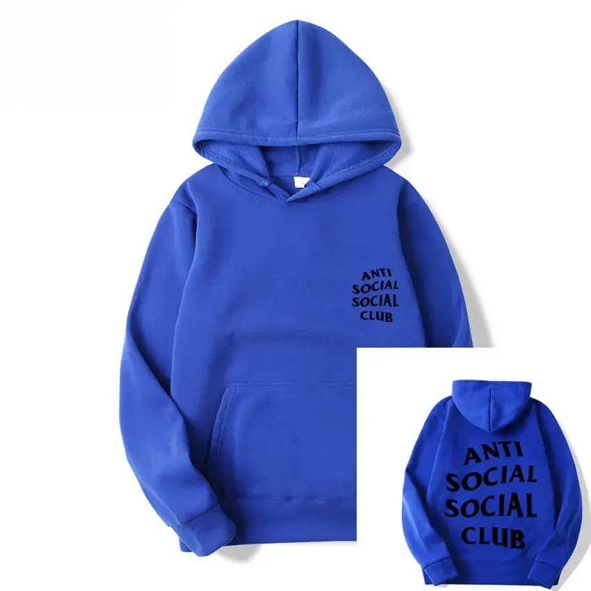 Anti Social Club Hoodie Grey Kanye Style - Image 16