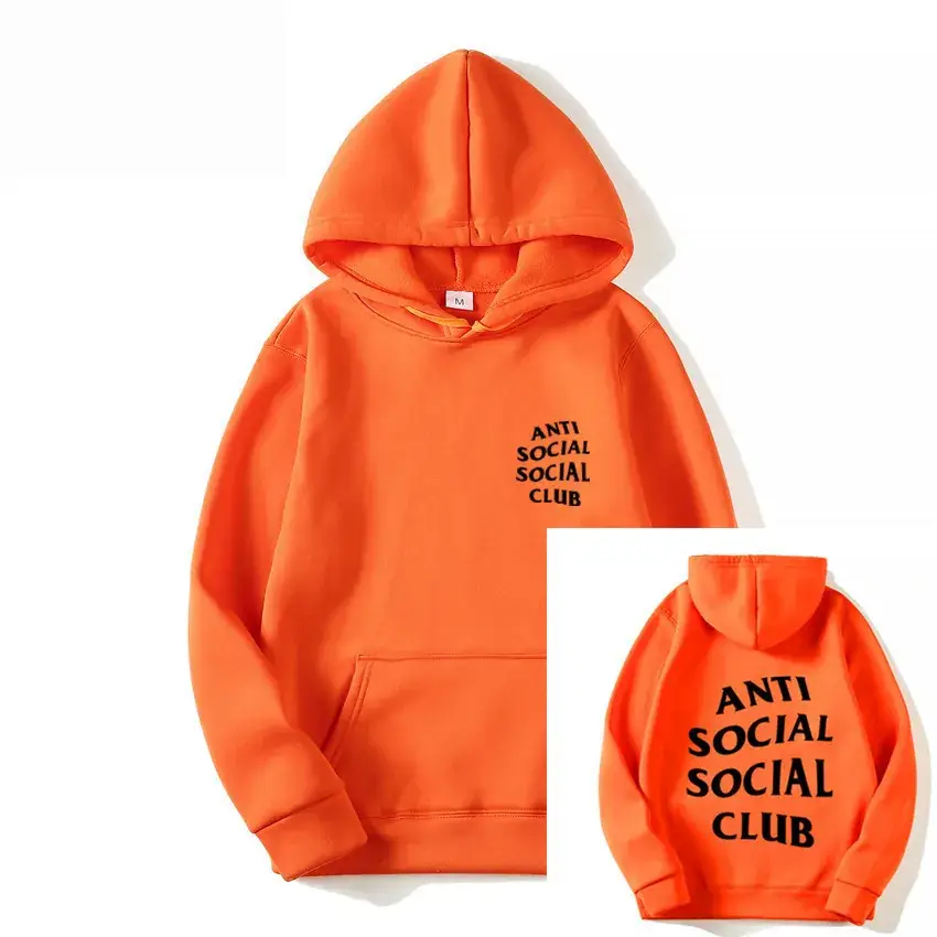 Anti Social Club Hoodie Grey Kanye Style - Image 17