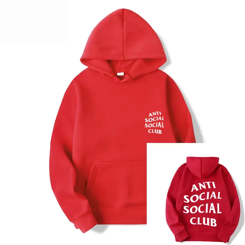 Anti Social Club Hoodie Grey Kanye Style - Image 22