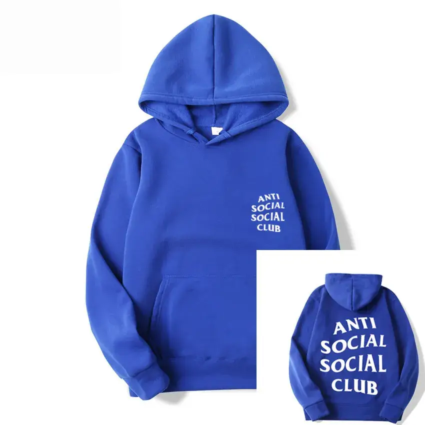 Anti Social Club Hoodie Grey Kanye Style - Image 23
