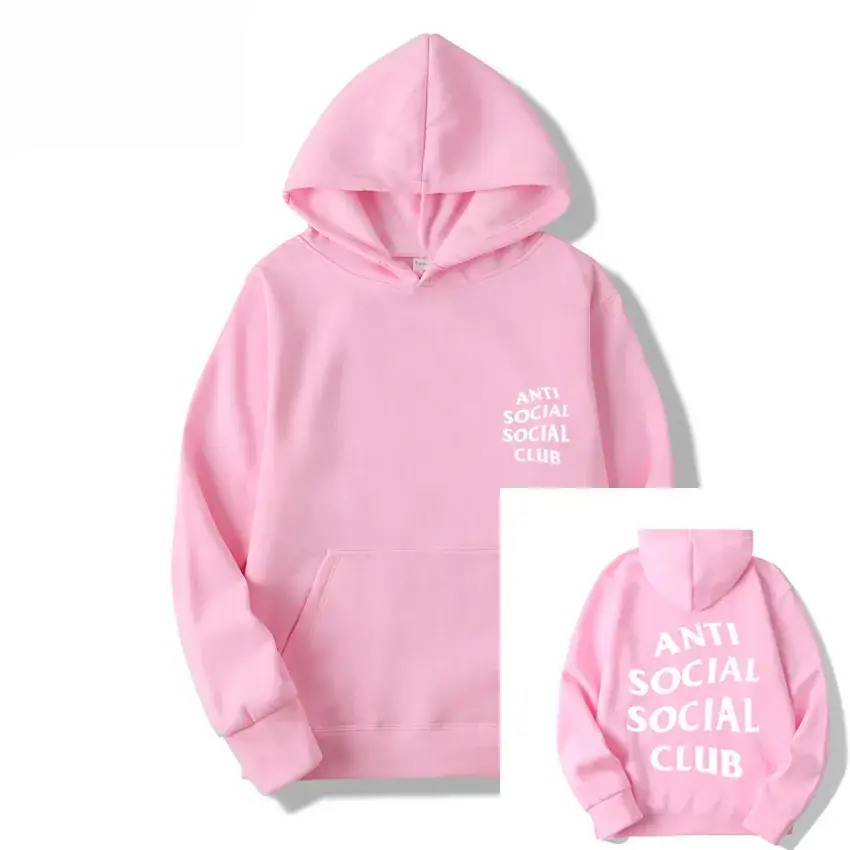 Anti Social Club Hoodie Grey Kanye Style - Image 25