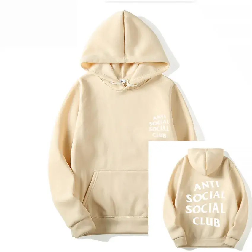 Anti Social Club Hoodie Grey Kanye Style - Image 26