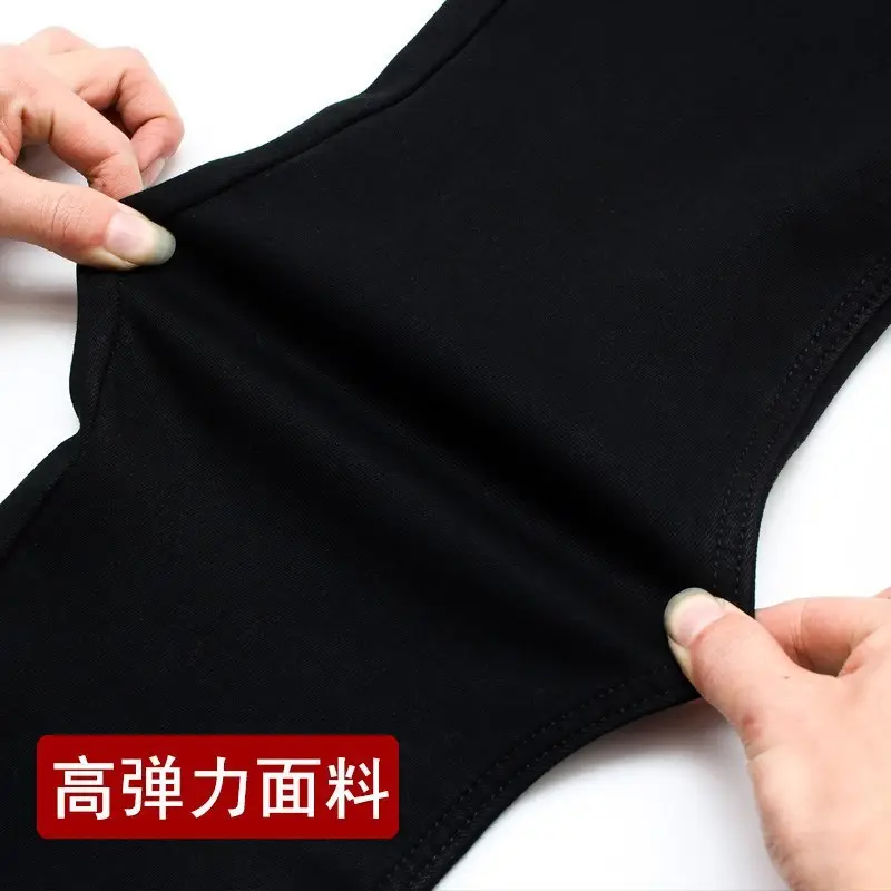 Men's Straight Fit Slim Jeans Blue Winter Style - Image 20
