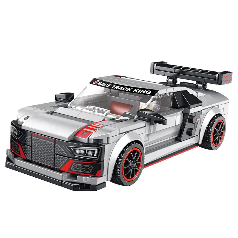 Blue Deformable Racing Toy with Red Stripes - Image 10