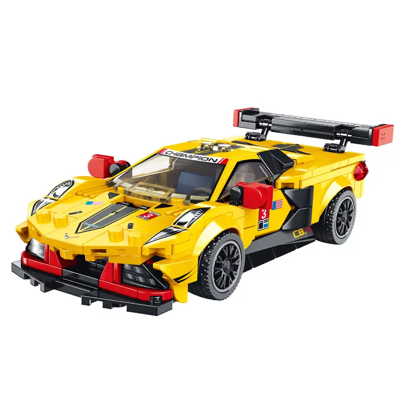 Blue Deformable Racing Toy with Red Stripes - Image 12