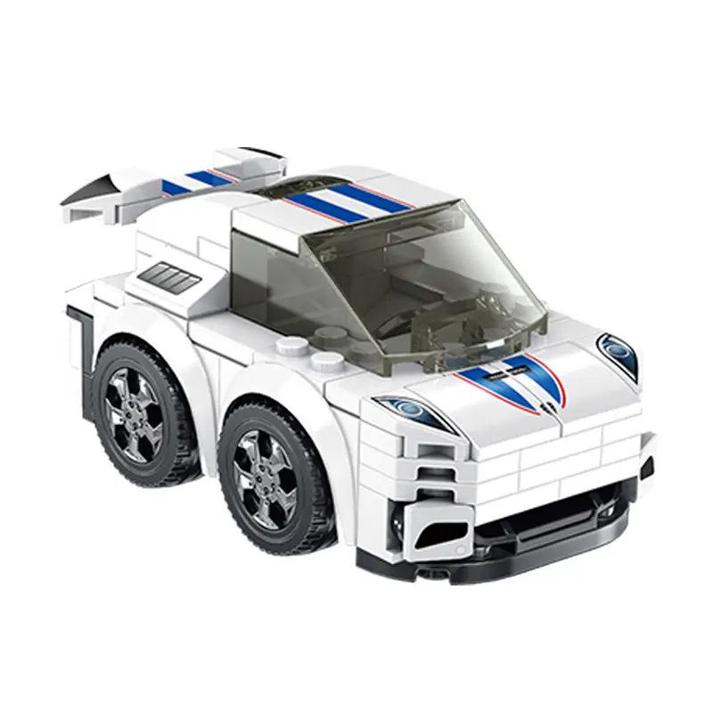 Blue Deformable Racing Toy with Red Stripes - Image 17