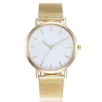 Gold Mesh Strap Women's Quartz Watch - Image 2