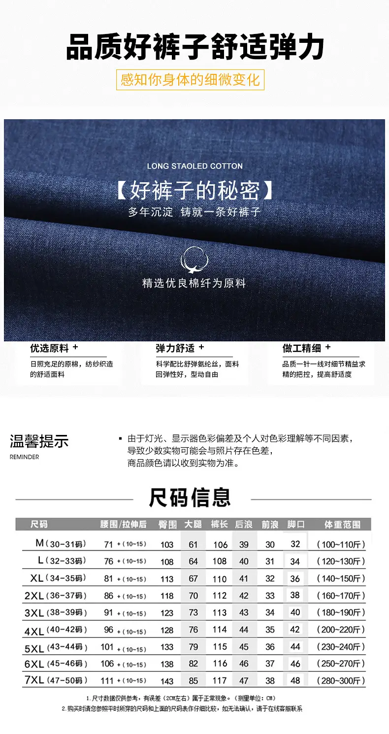 Men Denim Capri Shorts Blue Elastic Waist Loose Fit — feature 1