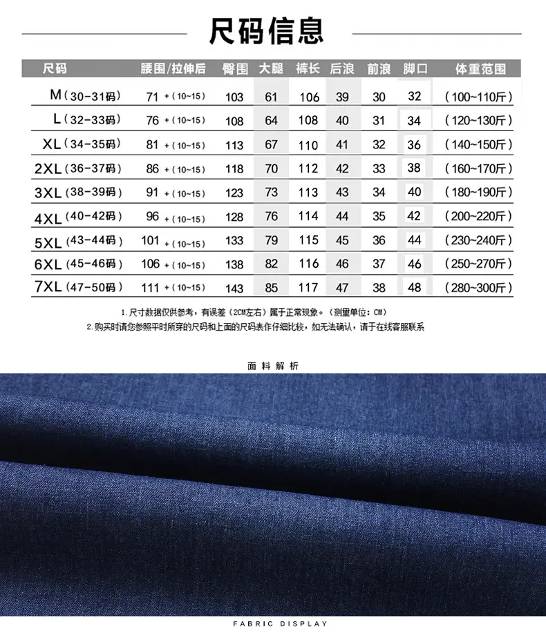 Men Denim Capri Shorts Blue Elastic Waist Loose Fit — feature 20