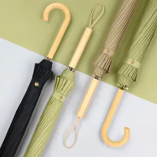 Folding Sun Umbrella Green Wooden Handle Large 70% Off — feature 1