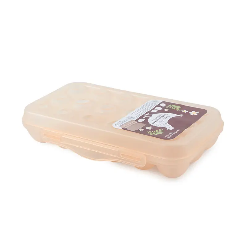 Pink 18-Grid Egg Storage Box with Lid - Image 11