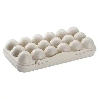 Pink 18-Grid Egg Storage Box with Lid - Image 4