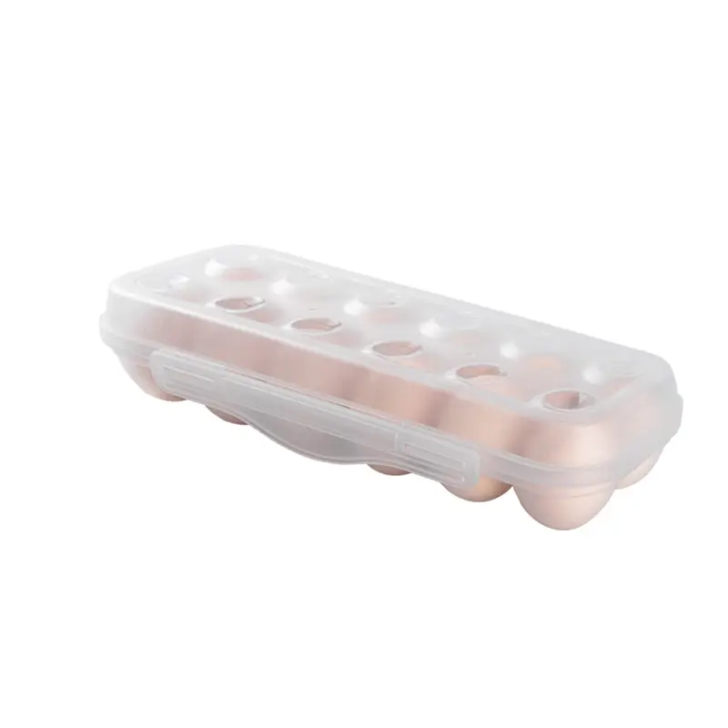 Pink 18-Grid Egg Storage Box with Lid - Image 7