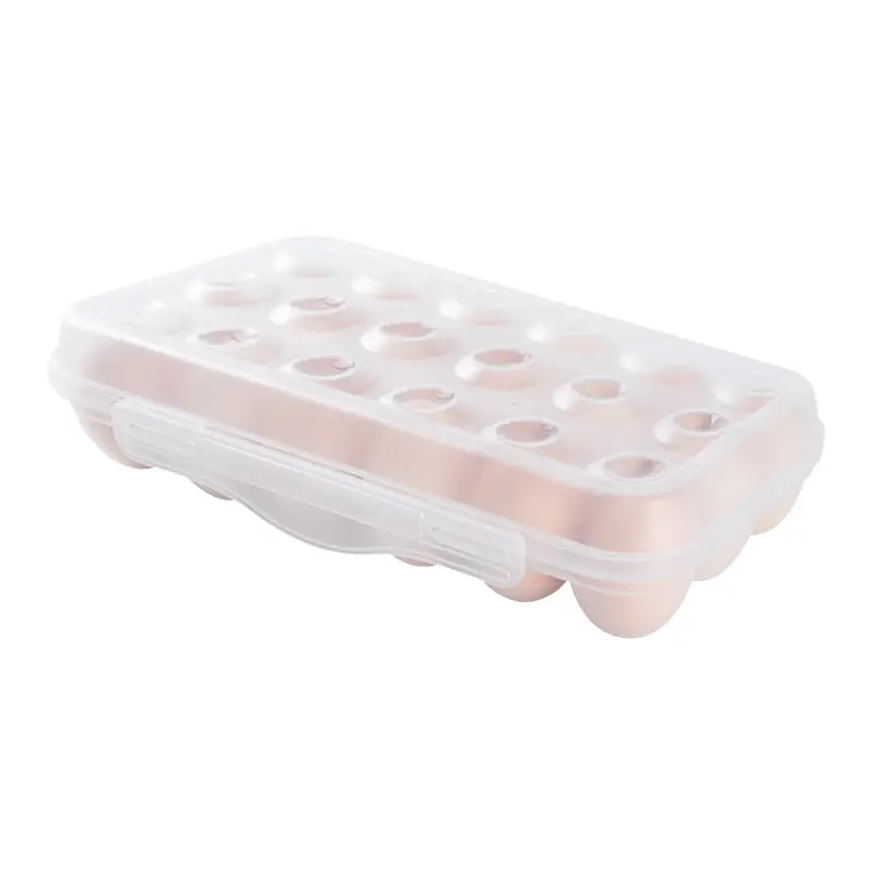 Pink 18-Grid Egg Storage Box with Lid - Image 8