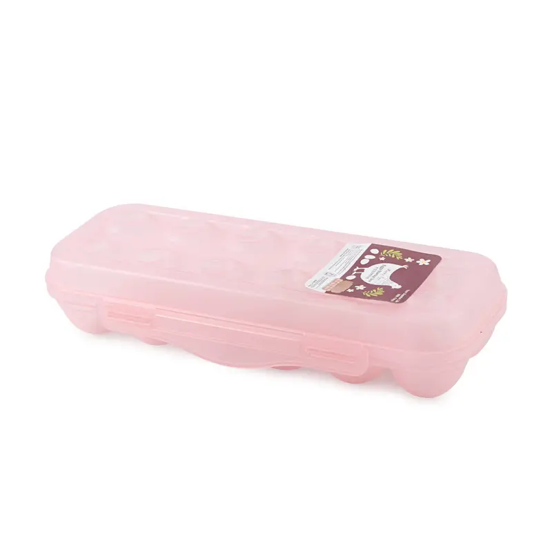 Pink 18-Grid Egg Storage Box with Lid - Image 9