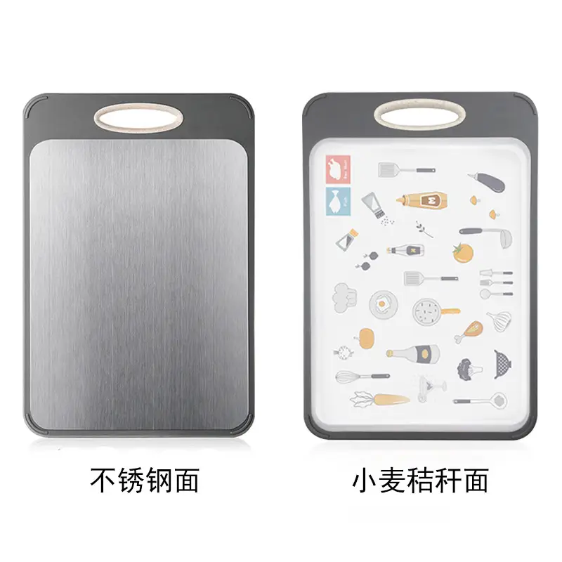 Double-Sided Stainless Steel Cutting Board 40cm - Image 4