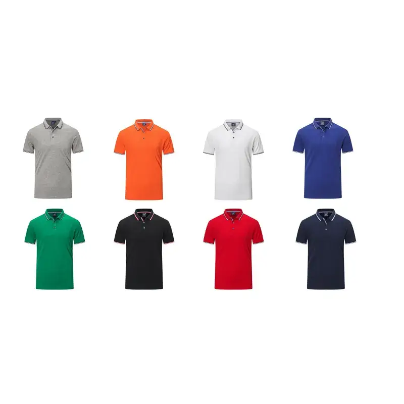 Red Polo Shirt with Logo & Lapel - Image 11