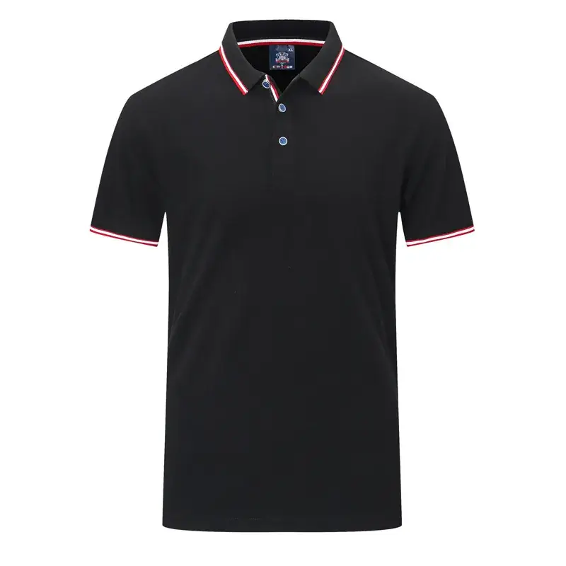 Red Polo Shirt with Logo & Lapel - Image 3