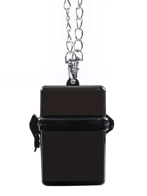 Red Transparent Lighter Chain Bag for Women - Image 14