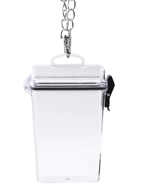 Red Transparent Lighter Chain Bag for Women - Image 15