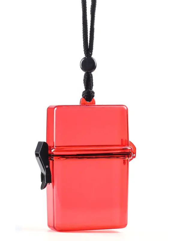 Red Transparent Lighter Chain Bag for Women - Image 5