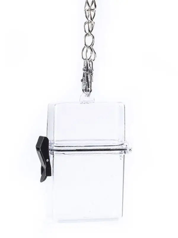 Red Transparent Lighter Chain Bag for Women - Image 9