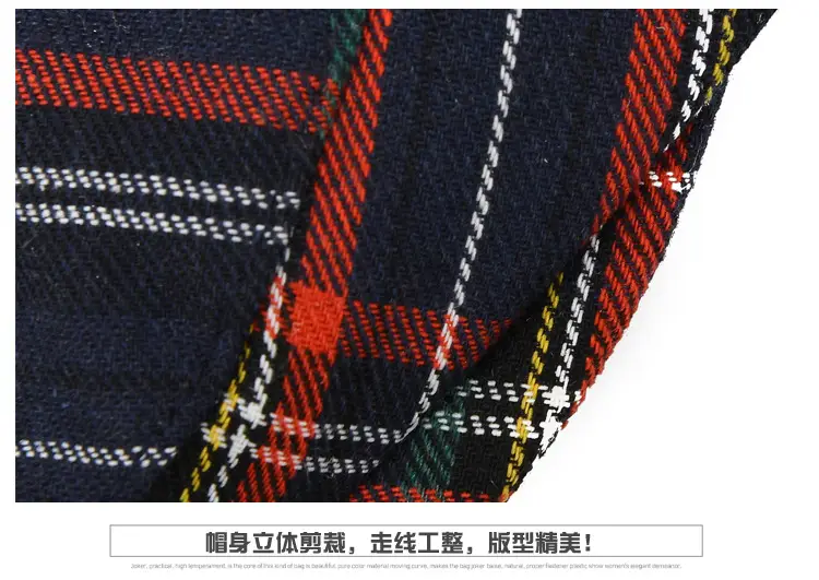 British Plaid Beret Men Sun Protection Visor — feature 18