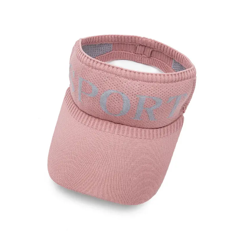 Women's Korean Version Baseball Visor Cap with Diamond Choker