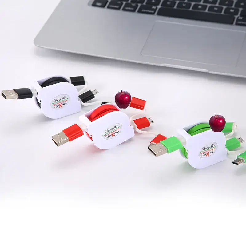 Tie-Back Three-In-One Charging Cable for Mobile Phone - Image 7