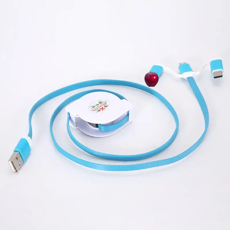 Tie-Back Three-In-One Charging Cable for Mobile Phone - Image 9