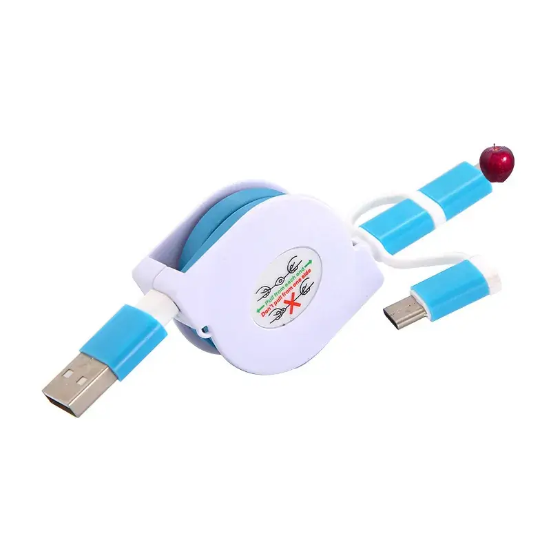 Tie-Back Three-In-One Charging Cable for Mobile Phone - Image 10