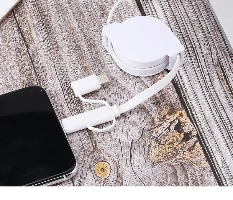 Tie-Back Three-In-One Charging Cable for Mobile Phone - Image 5