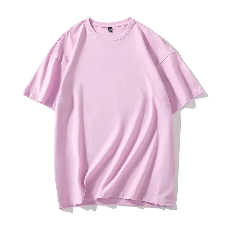 Pink Pure Cotton Round Neck T-Shirt for Women