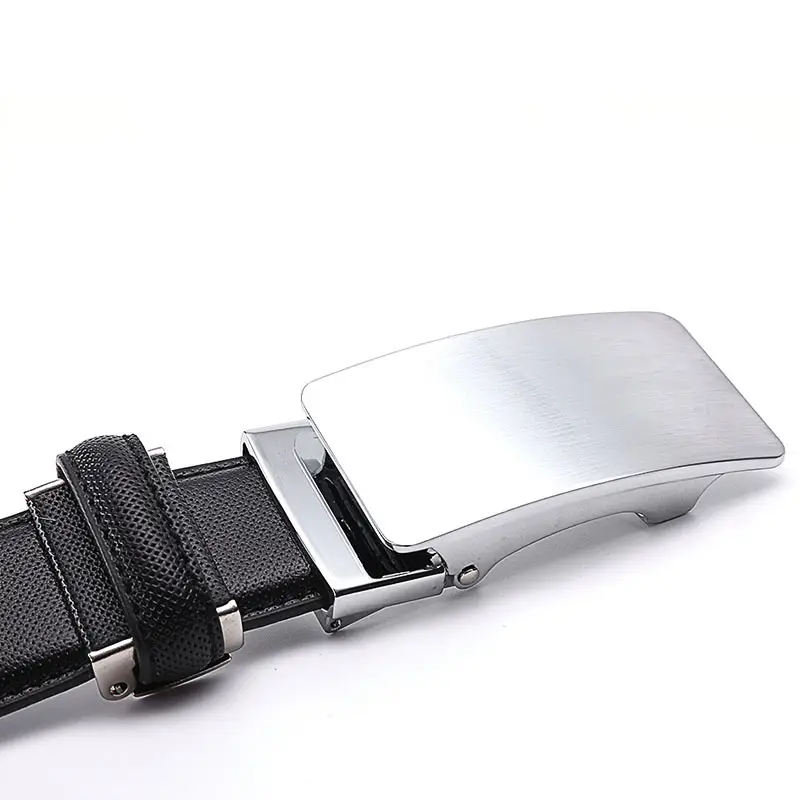 Zinc Alloy Belt for Men with Automatic Buckle Genuine Leather - Image 5